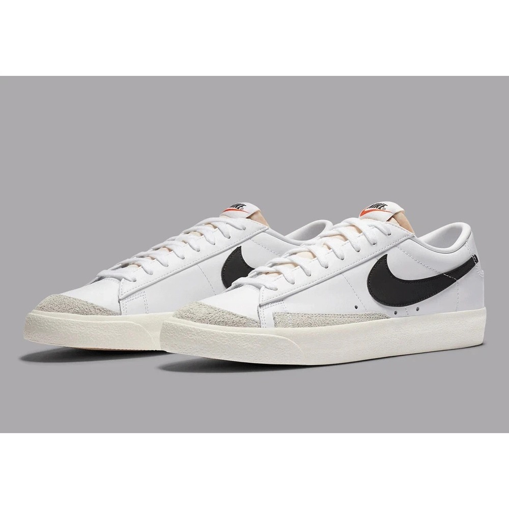 Nike Blazer Low '77 Shoes Vintage Womens Sz 8.5 White Black DA6364-101 Shoes NEW